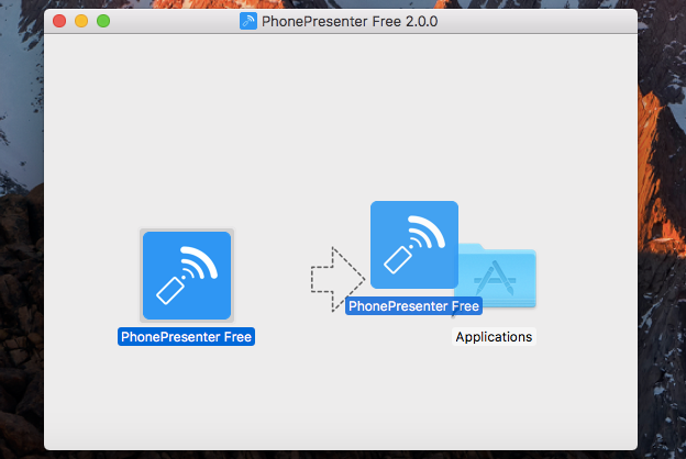 PhonePresenter installer on Mac